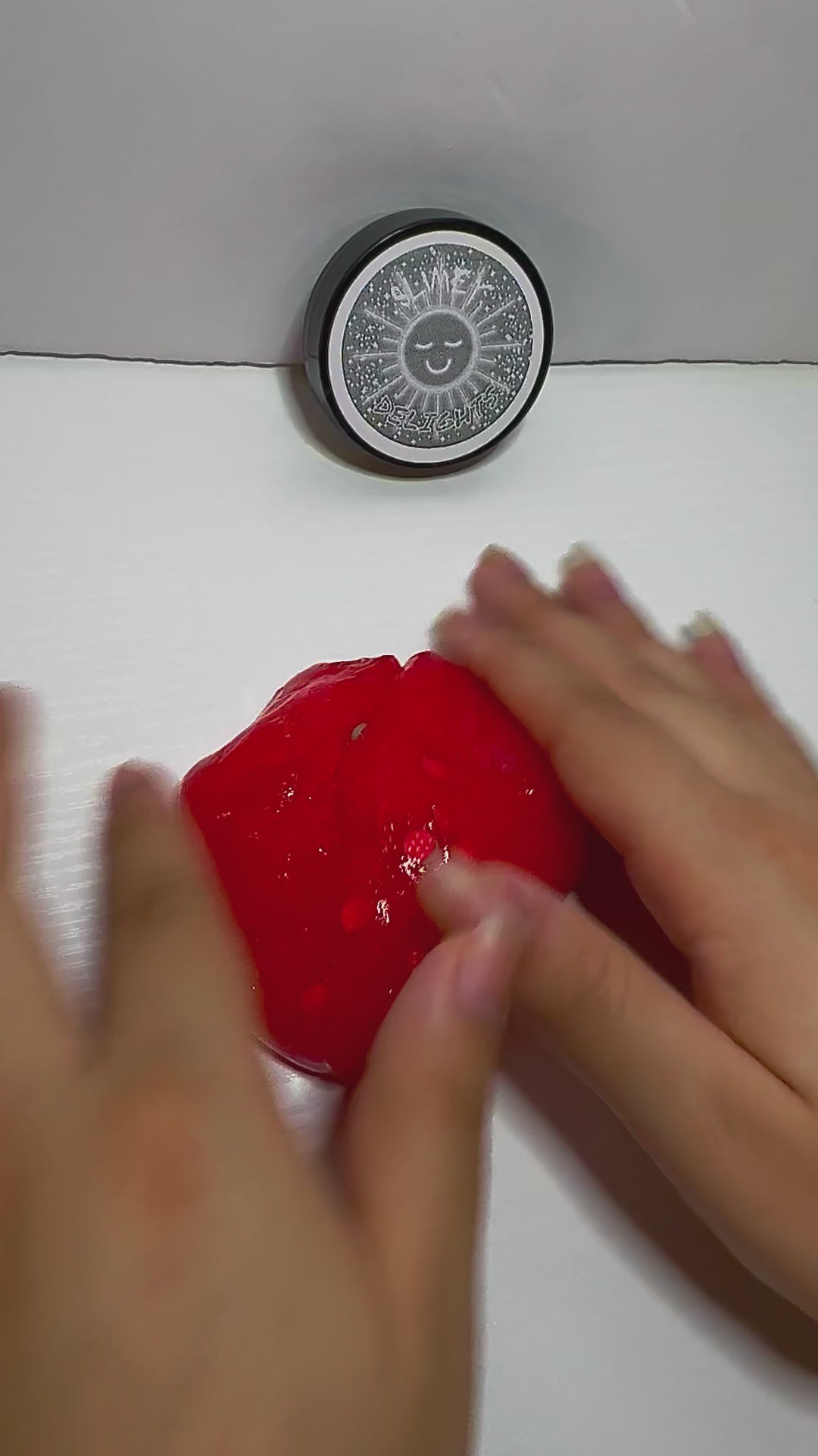 Load video: Classic Red Jelly Cube Slime / ON SALE !